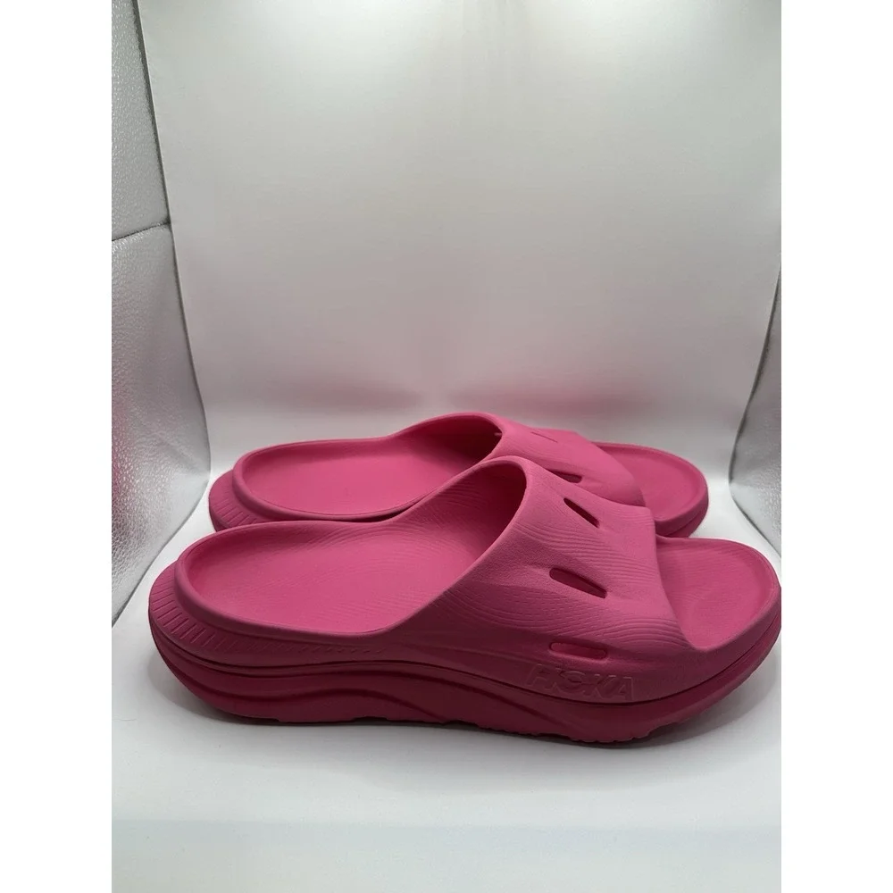 Hoka Ora Recovery Slide‎ 3 Neon Rose Pink . Unisex Men's Size 11. - Women's 13.